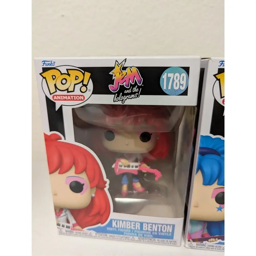 Funko Pop Jem and the Holograms Aja Leith 1787 Kimber Benton 1789 figures in box